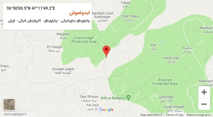 روستای ایدوغموش بر روی نقشه