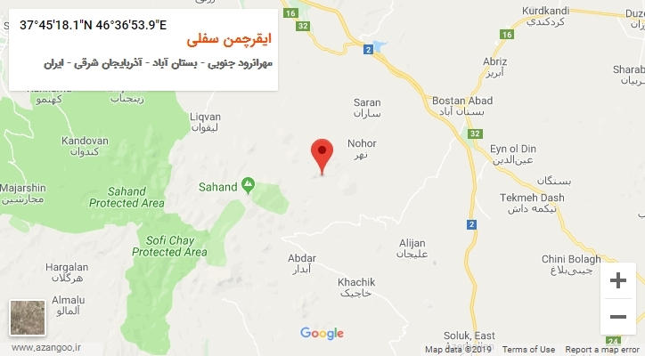 روستای ایقرچمن سفلی بر روی نقشه