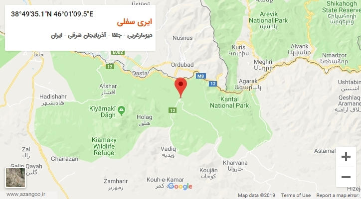 روستای ایری سفلی بر روی نقشه