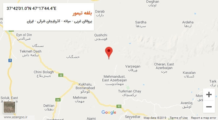 روستای بلغه تیمور بر روی نقشه