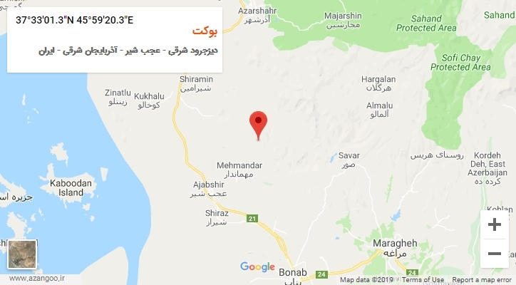 روستای بوکت بر روی نقشه