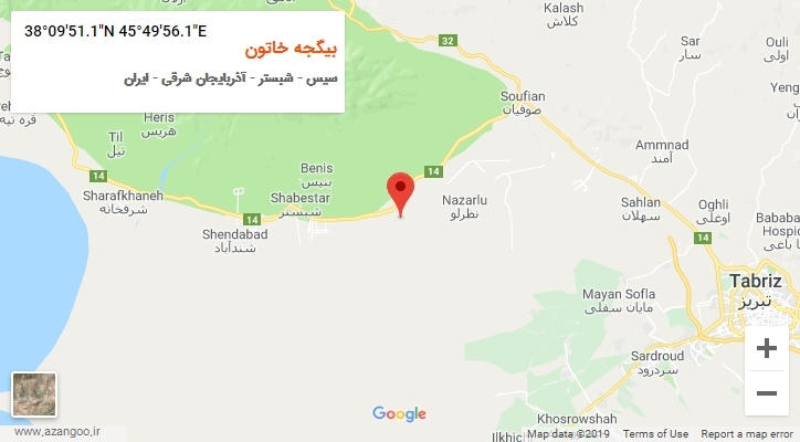 روستای بیگجه خاتون بر روی نقشه