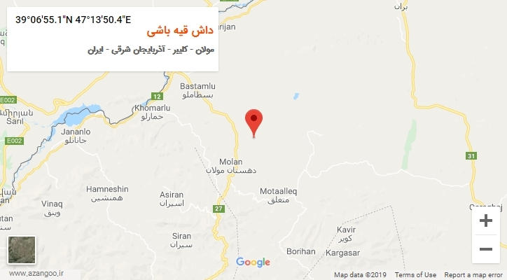 روستای داش قیه باشی بر روی نقشه