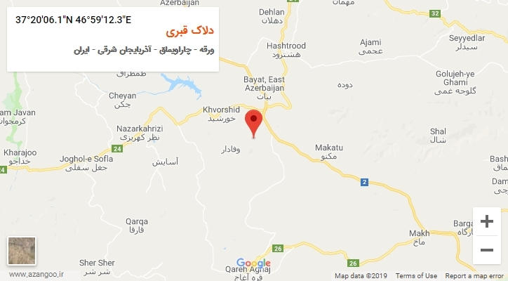 روستای دلاک قبری بر روی نقشه