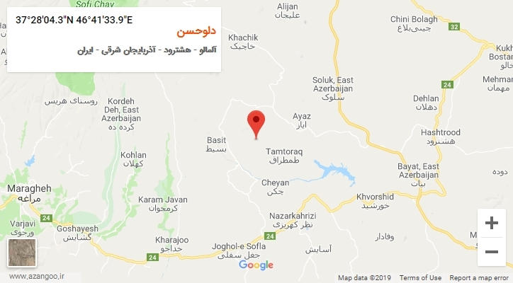 روستای دلوحسن بر روی نقشه