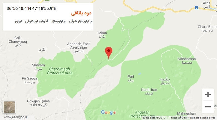 روستای دوه یاتاقی بر روی نقشه