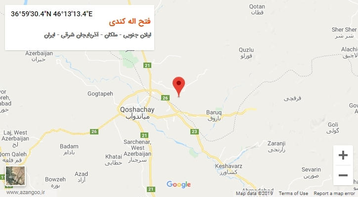 روستای فتح اله کندی بر روی نقشه