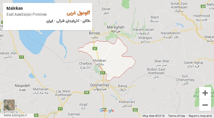 دهستان گاودول غربی بر روی نقشه