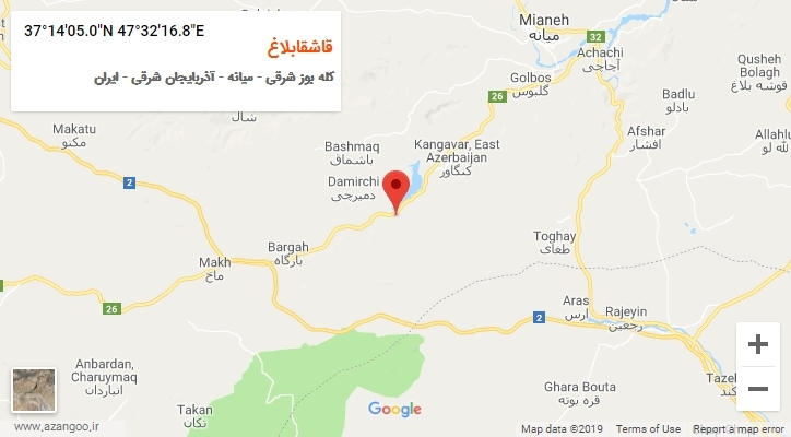 روستای قاشقابلاغ بر روی نقشه
