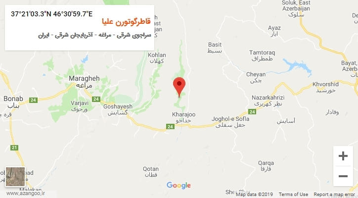 روستای قاطرگوتورن علیا بر روی نقشه