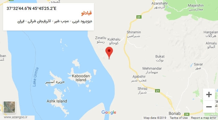 روستای قبادلو بر روی نقشه