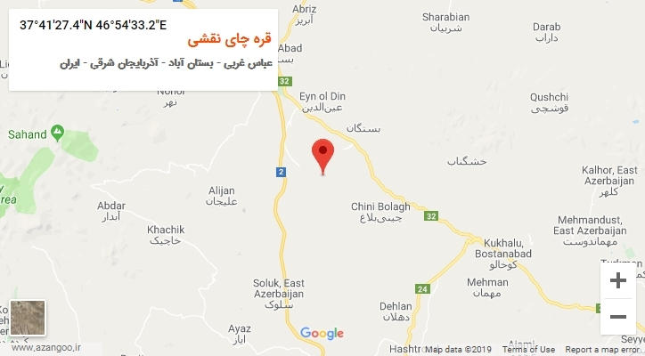 روستای قره چای نقشی بر روی نقشه