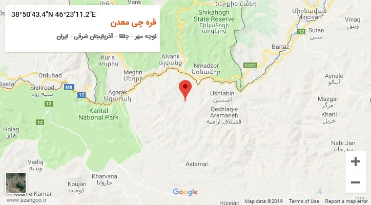 روستای قره چی معدن بر روی نقشه