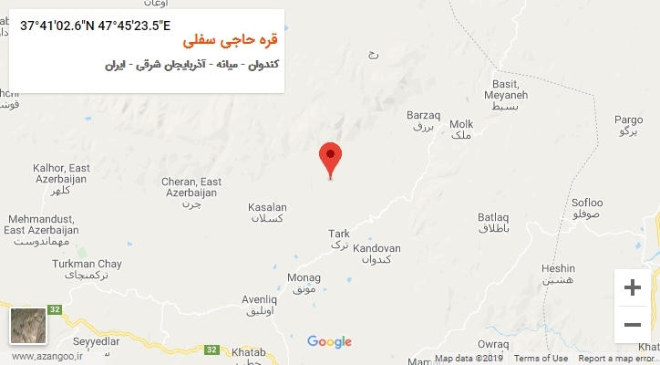 روستای قره حاجی سفلی بر روی نقشه