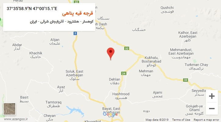 روستای قرجه قیه پناهی بر روی نقشه