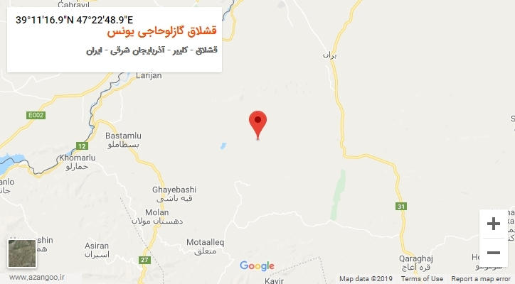روستای قشلاق گازلوحاجی یونس بر روی نقشه