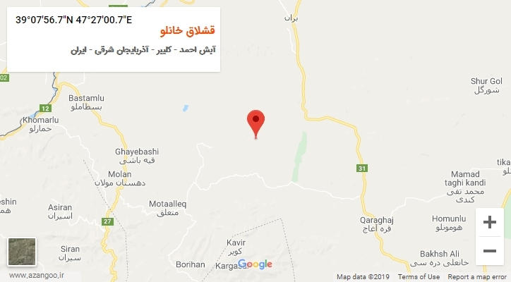 روستای قشلاق خانلو بر روی نقشه