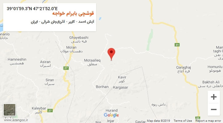 روستای قوشچی بایرام خواجه بر روی نقشه