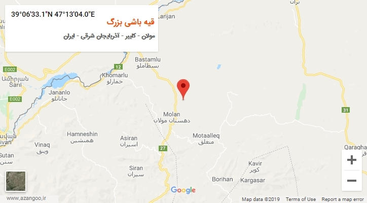 روستای قیه باشی بزرگ بر روی نقشه