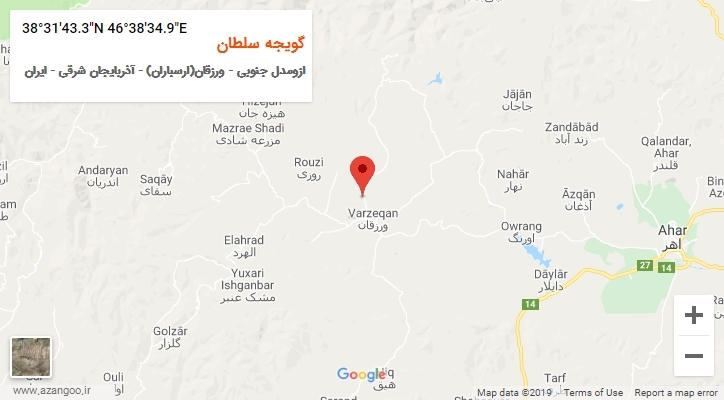 روستای گویجه سلطان بر روی نقشه