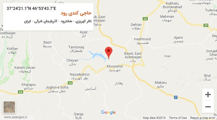 روستای حاجی کندی رود بر روی نقشه