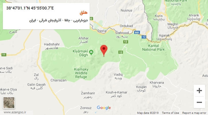 روستای هلق بر روی نقشه