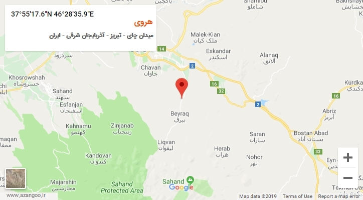 روستای هروی بر روی نقشه