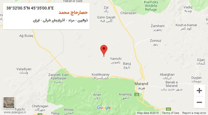 روستای حصارحاج محمد بر روی نقشه