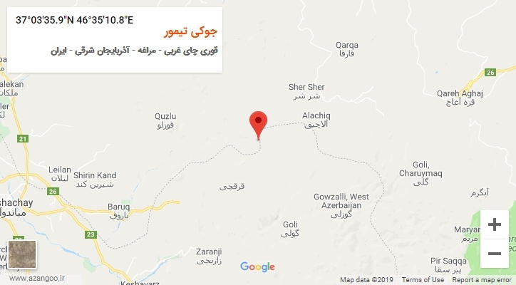 روستای جوکی تیمور بر روی نقشه
