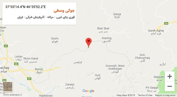 روستای جوکی وسطی بر روی نقشه