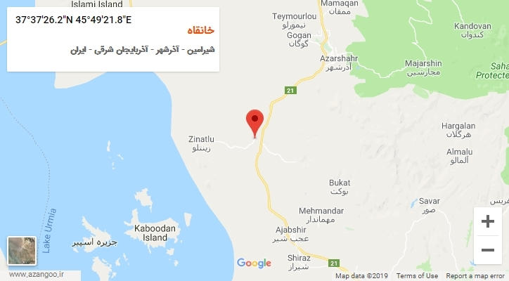 روستای خانقاه بر روی نقشه