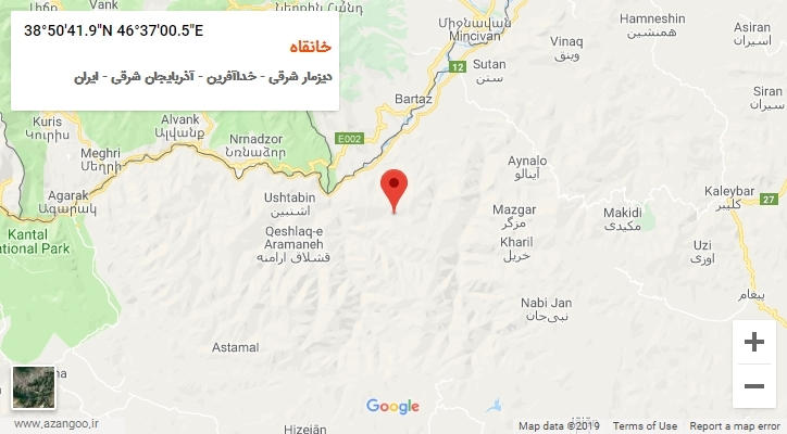 روستای خانقاه بر روی نقشه