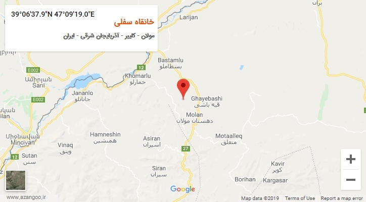 روستای خانقاه سفلی بر روی نقشه