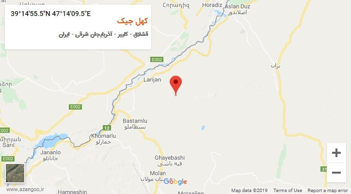 روستای کهل جیک بر روی نقشه