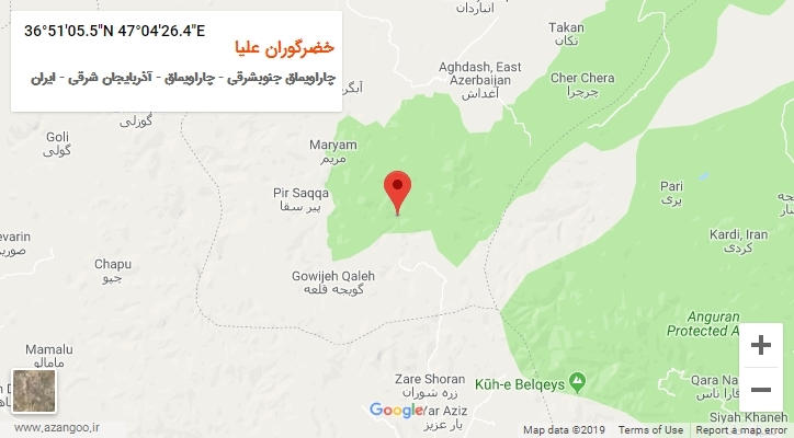 روستای خضرگوران علیا بر روی نقشه