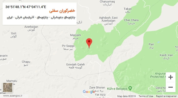 روستای خضرگوران سفلی بر روی نقشه