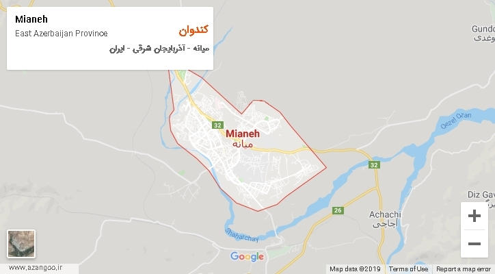 دهستان کندوان بر روی نقشه