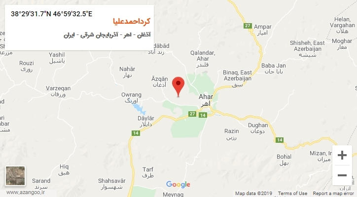 روستای کرداحمدعلیا بر روی نقشه