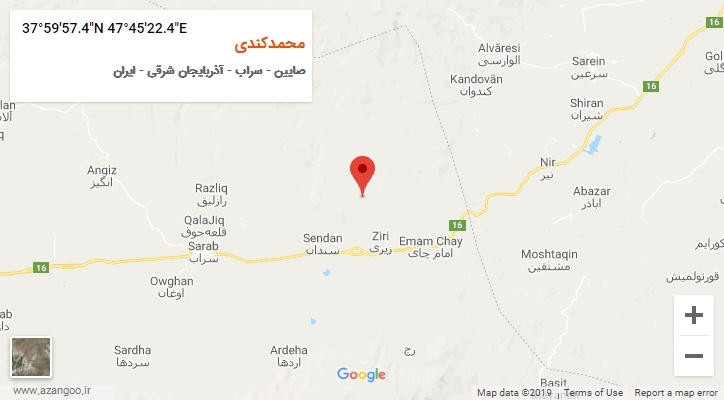 روستای محمدکندی بر روی نقشه