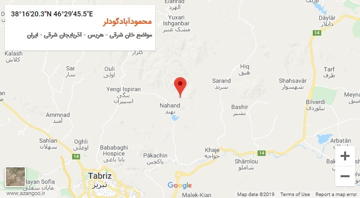 روستای محمودآبادگودلر بر روی نقشه