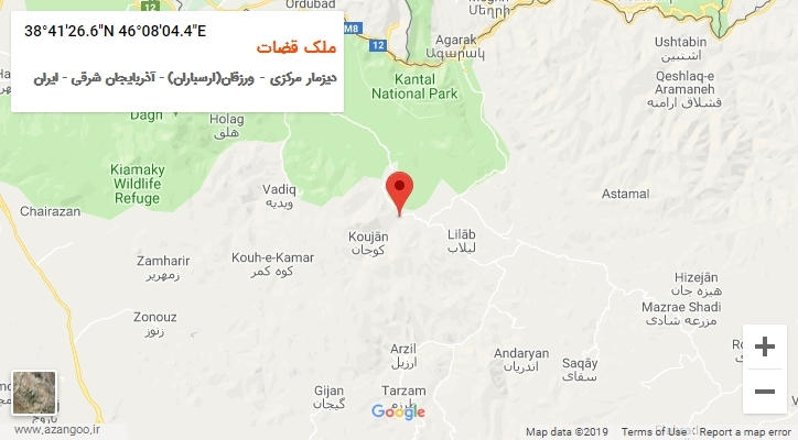 روستای ملک قضات بر روی نقشه