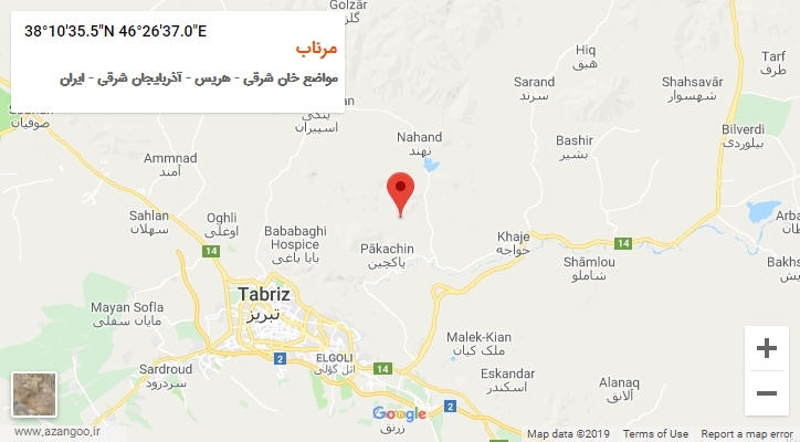 روستای مرناب بر روی نقشه
