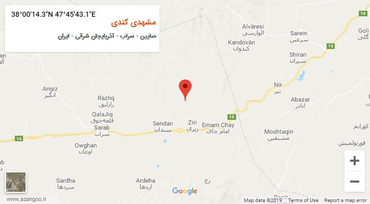 روستای مشهدی کندی بر روی نقشه