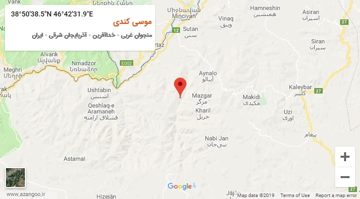 روستای موسی کندی بر روی نقشه