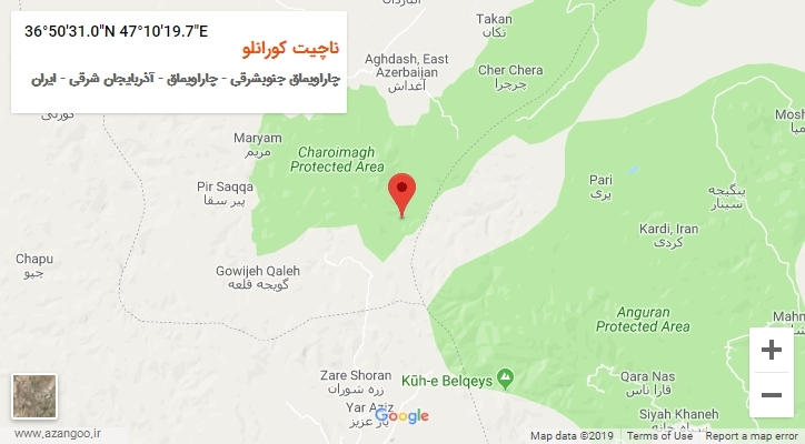 روستای ناچیت کورانلو بر روی نقشه