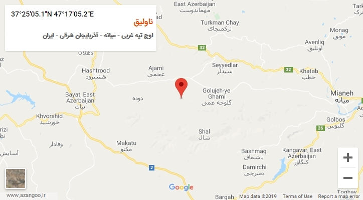 روستای ناولیق بر روی نقشه