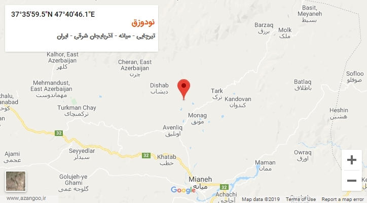 روستای نودوزق بر روی نقشه