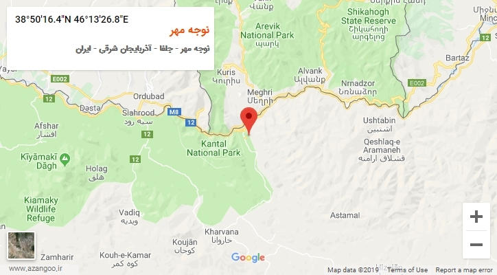 روستای نوجه مهر بر روی نقشه