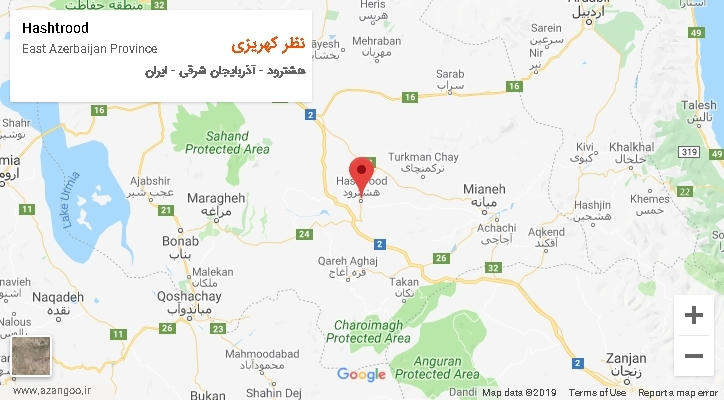دهستان نظر کهریزی بر روی نقشه