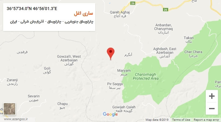 روستای ساری اغل بر روی نقشه
